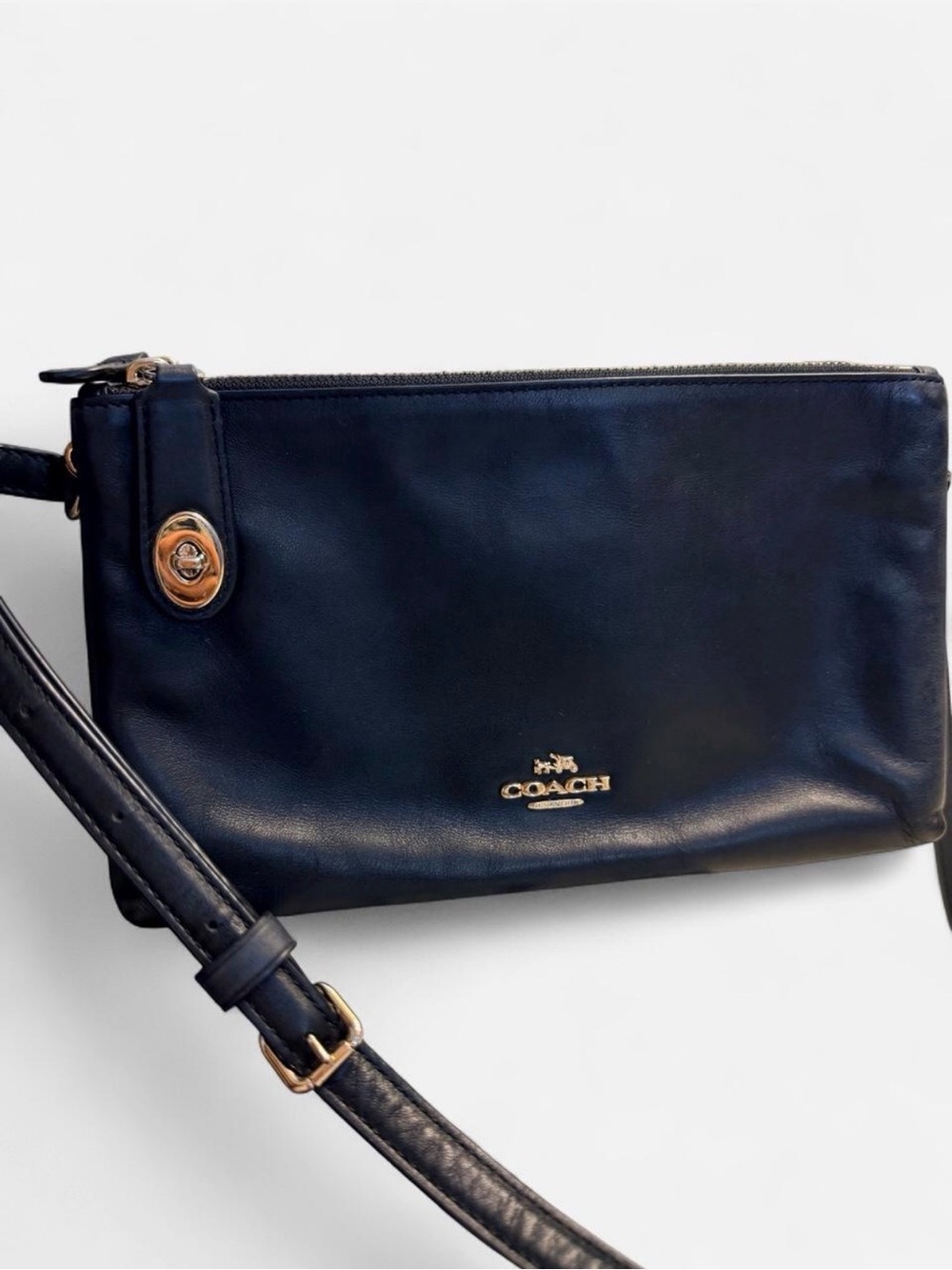 COACH Crosby Double Zipper Crossbody Bag